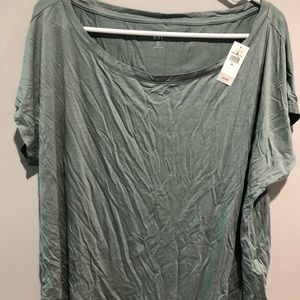 Gap XL Sage Green Luxe Dolman Sleeve T-Shirt